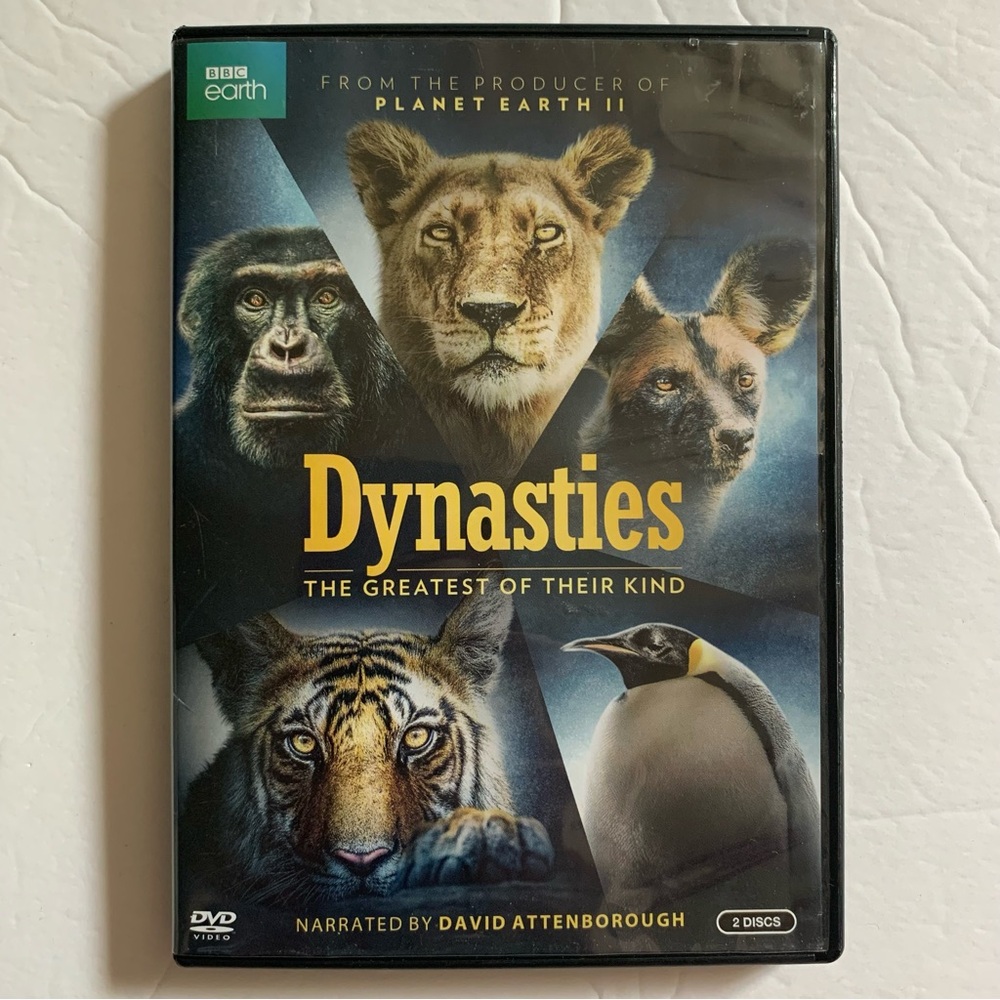 💜 BBC Earth Dynasties The Greatest Of Their Kind DVD - Majestic Wildlife